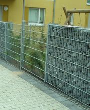 Gabionenzaunkombination