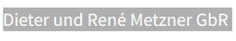 Dieter und René Metzner