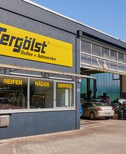 Außenansicht mit Blick in die Werkstatt Vergölst Piding