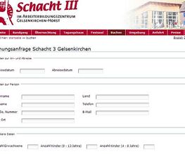 Tagungs- und Gästehaus Schacht3 - Buchungsanfrage