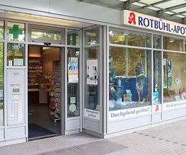 Aussenansicht der Rotbühl-Apotheke Sindelfingen