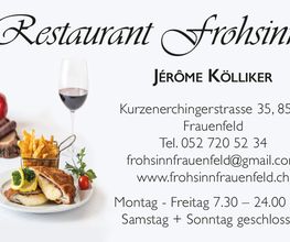 Restaurant, Catering & Apéro`s Frohsinn Frauenfeld Bild 1