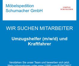Umzugshelfer (m/w/d) und Kraftfahrer
