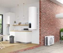 Warmwasser-Wärmepumpe Split Gerät - Wärmepumpen Boiler Split Gerät - Domotec AG