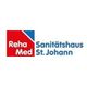 Das Sanitätshaus St. Johann verfügt über einen grossen und treuen Kundenstamm. Sie ist vorwiegend in der NW- Schweiz tätig. Die Firma führt ein vielseitiges Sortiment an Hilfs- und Pflegemitteln für Behinderte, Gesunde, Kranke und Betagte. Eine Spezialität stellt die grosse Auswahl an Miederwaren, Brustprothesen, Bademoden, bis Grössen 62 (!) und Spezial, etc. dar; hierfür ist die Firma bis weit über die Landesgrenzen bekannt. Elektro- Pflegebetten und spezielle Matratzen zur Decubitusprophylaxe runden das Sortiment ab.