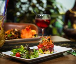 Frisches Thai-Streetfood im thailändischen Restaurant in Nürnberg