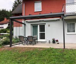 Unser Premium Terrassendach Hawaii 40 mit Glas-Schiebeanlage