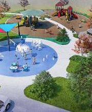 Rendering of the park planned for inside the community.