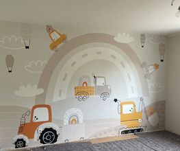 Kinderzimmer Tapezierung
