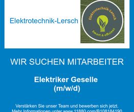 Elektriker Geselle (m/w/d)