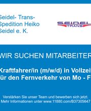 Kraftfahrer/in (m/w/d) in Vollzeit für den Fernverkehr von Mo - Fr