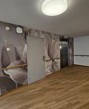 Printtapete auf Korridorwand