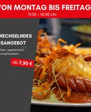 Genießen Sie unser täglich wechselndes Angebot. Immer von Montag bis Freitag von 11 bis 14 Uhr.
