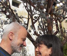 Die Geschäftsinhaber von MosaikMetalArt Irene Magdalena Orecher und  Berndt Schweizer