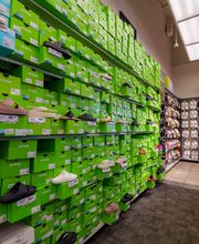 Shot of Popular Brand Section (I.e. Croc Shoe Wall)