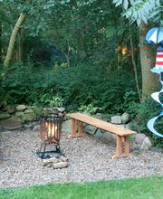 Feuerstelle für gemütliche Abende im Garten