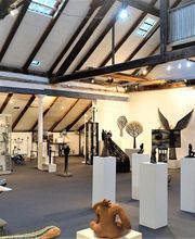 In der Galerie im 1.Stock der WerkstattGalerie Peißenberg bei MosaikMetalArt