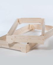 Stapelbetten aus Massivholz mit gezinkter Holzverbindung metallfrei