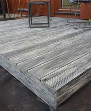 Bau einer WPC Terrasse im Vintage Style