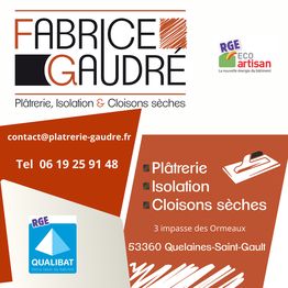 Gaudré Fabrice - Platrier Plaquiste SAS