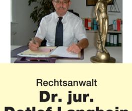 Rechtsanwalt Dr.jur. Detlef Langbein Bild 1