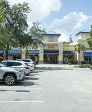 Parking Lot Entrance with Signage