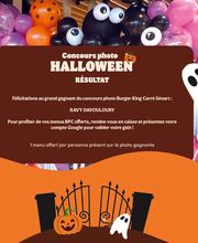 🎃 Résultat du concours photo Halloween 👻
Un grand bravo à Ravy Davouloury, grande gagnante de notre concours photo Burger King Vaux-le-Pénil ! 🏆
👉 Rendez-vous en caisse avec votre compte Google pour profiter de votre menu offert 🍔🍟🥤
Restez connectés… d’autres surprises arrivent bientôt chez Burger King Vaux-le-Pénil ! 👑🔥