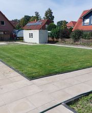 Rollrasen verlegen inkl. kompletter neuer Wegegestaltung für ein Seniorenheim