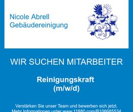 Reinigungskraft (m/w/d)