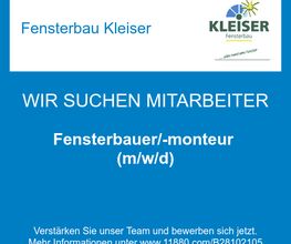 Fensterbauer/-monteur (m/w/d)