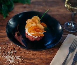 Kleine Speise aus der Alten Liebe, dem Hafencity Restaurant im Kaispeicher