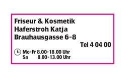 Friseur Kosmetik Haferstroh