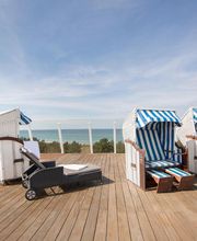Sonnenterrrasse auf dem Dach vom Strandhotel Fischland