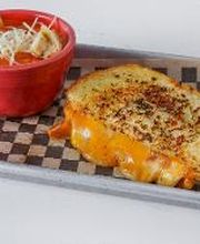 Mega Grilled Cheese & Creamy Tomato Basil Soup