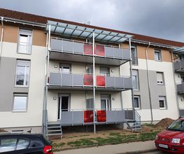 Balkon mit HPL Platten