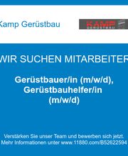 Gerüstbauer/in (m/w/d), Gerüstbauhelfer/in (m/w/d)