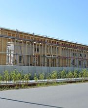 Autohaus Holzständerbauweise