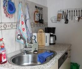 Küchenbereich im Wohnzimmer