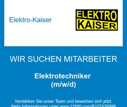 Elektrotechniker (m/w/d)