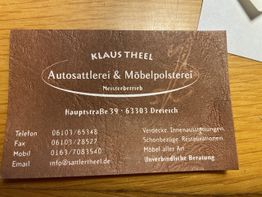Klaus Theel Meisterbetrieb Autosattlerei u. Möbelpolsterei