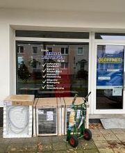 Weiter für euch da. Geräte (Waschmaschinen & Co.) für Kunden bereitgestellt zur Abholung