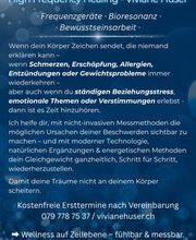 Frequenzmedizin, Bioresonanz & Energiearbeit in Ehrendingen.
Ich helfe dir, die Ursachen deiner körperlichen und emotionalen Beschwerden sichtbar zu machen – mit modernen Messmethoden, natürlichen Ergänzungen & energetischen Anwendungen.
💫 Wellne