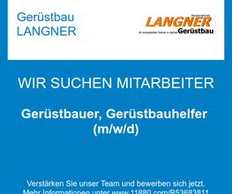 Gerüstbauer, Gerüstbauhelfer (m/w/d)