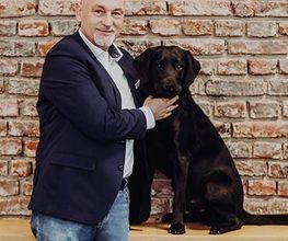Frank Beier und Hund Oscar - HDI Generalvertretung Olpe