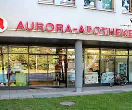 Aussenansicht der Aurora-Apotheke