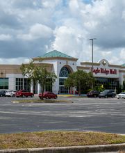 Parking Lot Entrance with Signage