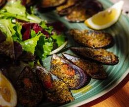 Moules gratinées