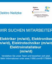 Elektriker (m/w/d), Elektroniker (m/w/d), Elektrotechniker (m/w/d), Elektroinstallateur (m/w/d)