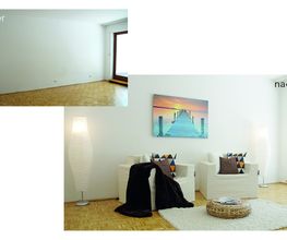 3-Fam.-Haus in Lappersdorf Vorher/Nachher Home Staging Die 5-Zi.-Whg. mit einer WFL von 106 m² diente als Musterwohnung. Das gesamte Objekte wurde an einen Globalinvestor von Kompass Immobilien Ratisbona veräußert.