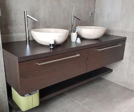 Menuiserie Luquiens -agencement salle de bain - Coppet